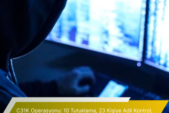 C31K Operasyonu 10 Tutuklama 23 Kisiye Adli Kontrol 2 Cocuga Ev Hapsi