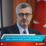 Iletisim Baskani Burhanettin Durandan Ozgur Ozele Sert Tepki Hakaret Diliyle Sorunlarini Ortemez