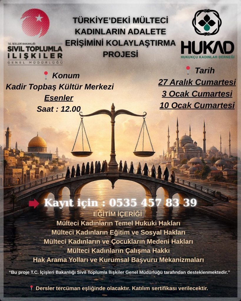 Hukad-Egitim-819x1024 HUKAD'tan Mülteci Kadınlara Ücretsiz Kanuni Haklar Eğitimi