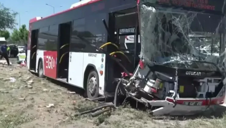 Ankara’da EGO Otobüsü Yoldan Çıktı. Feci Kazada 1 Kişi Hayatını Kaybetti 9 Kişi Yaralandı