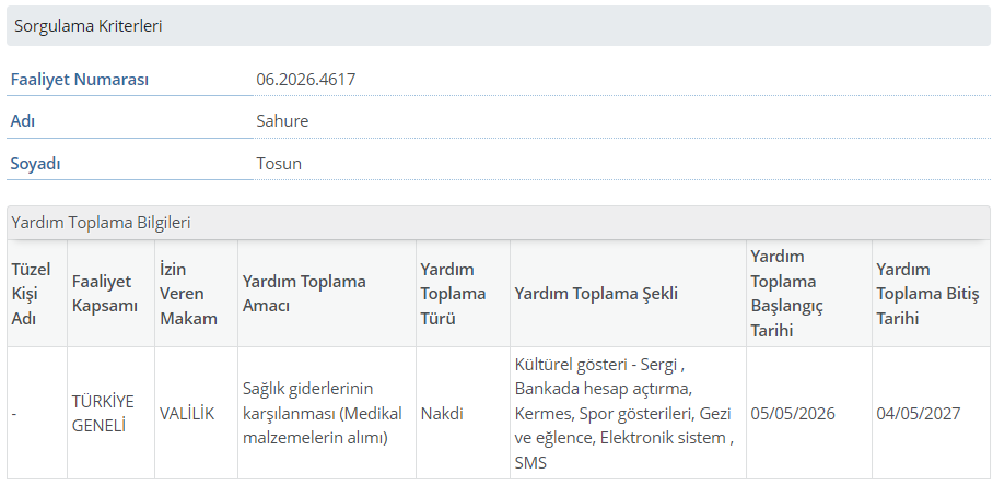 Sahure-Tosun-Valilik-izin-Sorgulamasi-e1781867118397 Serebral Palsi Nedir? Belirtileri, Tedavisi, Tedavi Ücreti ve Valilik Onaylı Yardım Toplama Süreci