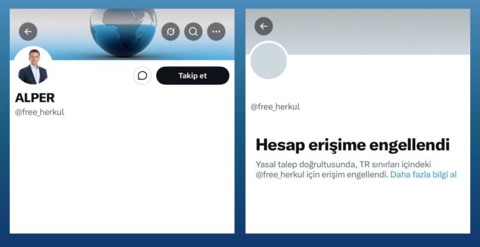 FETÖ’nün Siber Ayağına Bir Darbe Daha Vuruldu ve @free_herkul Hesabına Erişim Engeli Getirildi