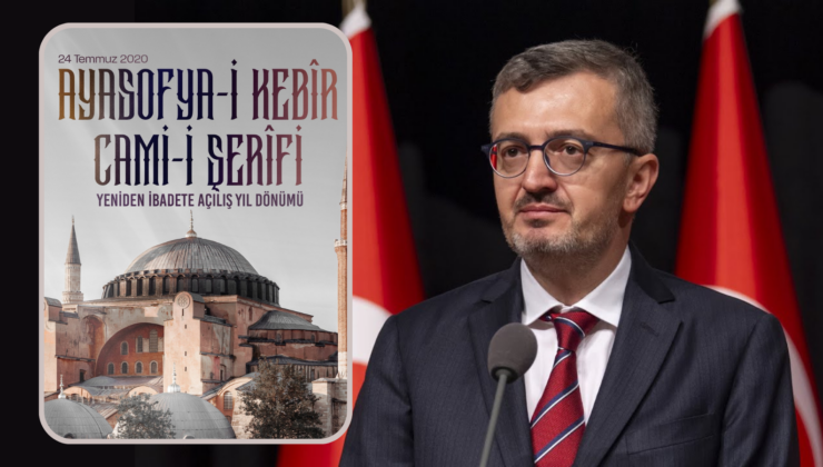 İletişim Başkanı Burhanettin Duran Ayasofya’nın Yeniden İbadete Açılışının Yıl Dönümünü Kutladı 1 İletişim Başkanı Burhanettin Duran Ayasofya’nın Yeniden İbadete Açılışının Yıl Dönümünü Kutladı