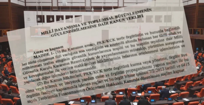 Milli Dayanışma ve Toplumsal Bütünleşmenin Güçlendirilmesine Dair Kanun Teklifi TBMM’ye Sunuldu.