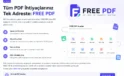 Ücretsiz PDF İşlemleri FREE PDF ile Program İndirmeden Online Yapılabiliyor