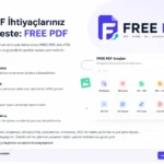 Ücretsiz PDF İşlemleri FREE PDF ile Program İndirmeden Online Yapılabiliyor