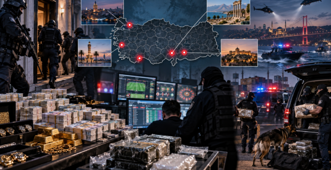 Dört İlde Organize Suç Yapılarına Operasyon Yapıldı. 137 Şüpheli Hakkında Adli İşlem Başlatıldı